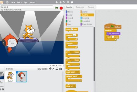 สร้างเกมส์ด้วย Scratch : ตอนที่ 1 – เริ่มต้นเขียนโปรแกรมภาษา Scratch