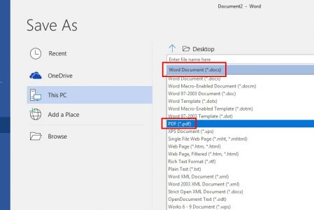 วิธีบันทึกไฟล์ PDF ใน Word, Excel, PowerPoint