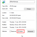 [Windows] วิธีทำ Hidden Files (2)