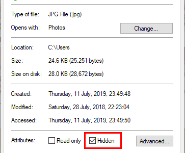 [Windows] วิธีทำ Hidden Files