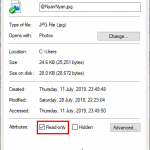 [Windows] วิธีทำ Read-Only Files (2)
